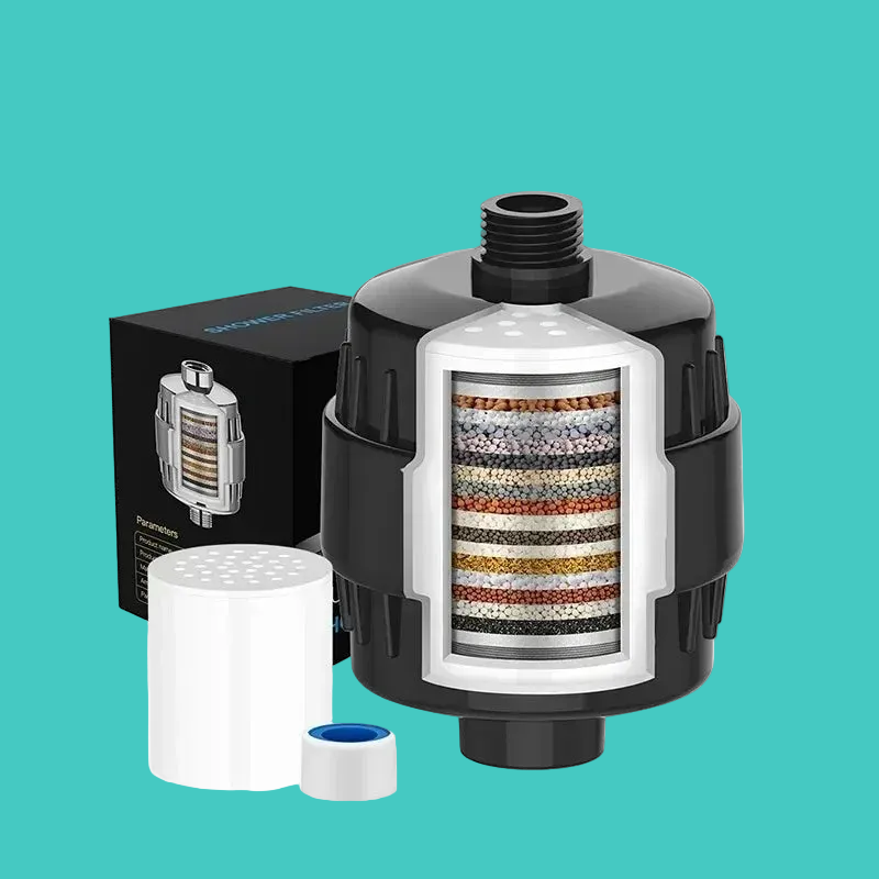 Filtre Douche – Eau Pure, Peau & Cheveux Sains, Élimine Chlore et Métaux Lourds